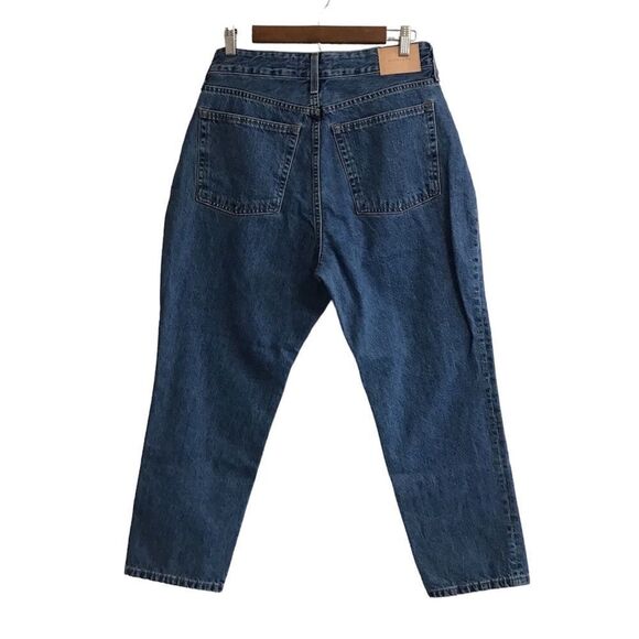 Everlane Dark Wash The Curvy 90s Cheeky Straight Cropped Jeans Size 31 - Picture 3 of 10